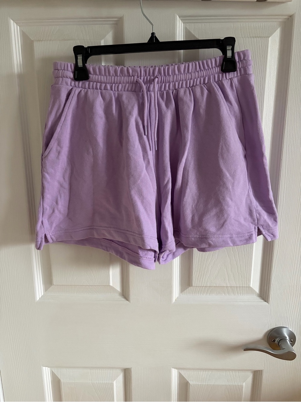 Purple Fleece Shorts